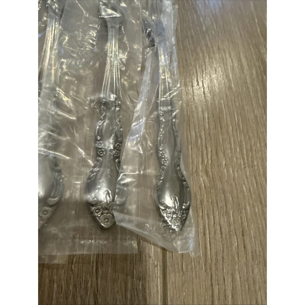NEW Set of 7 Imperial Intl FLEURETTE Seafood Cocktail Forks‎ Stainless Steel